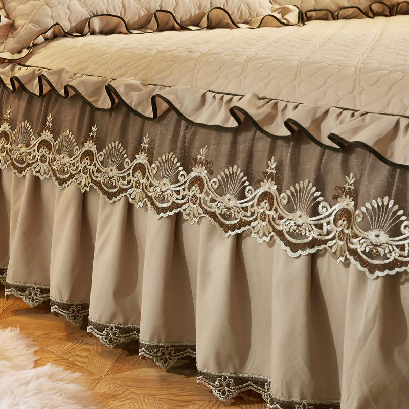 Keturių dalių lovos užtiesalo komplektas, plautas medvilnės audinys, šlifuotas audinys, tie-dye spaudai, korėjietiškas stilius