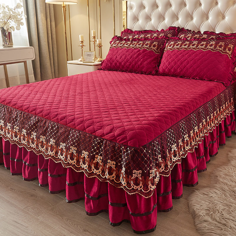 Keturių dalių lovos užtiesalo komplektas, plautas medvilnės audinys, šlifuotas audinys, tie-dye spaudai, korėjietiškas stilius