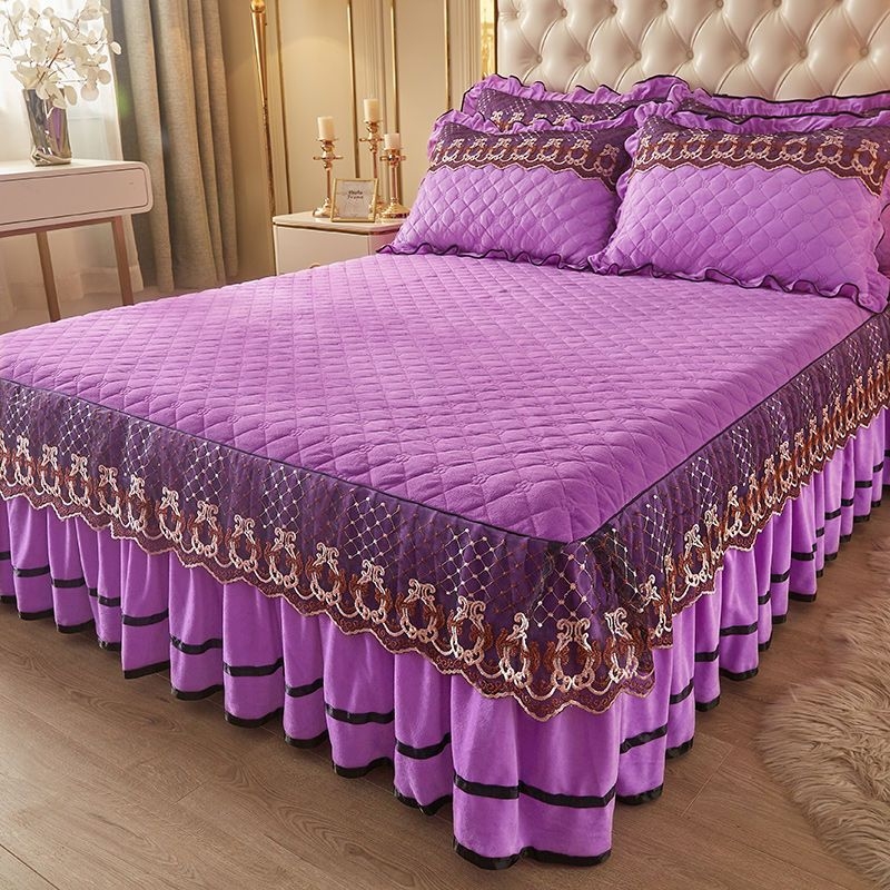 Keturių dalių lovos užtiesalo komplektas, plautas medvilnės audinys, šlifuotas audinys, tie-dye spaudai, korėjietiškas stilius