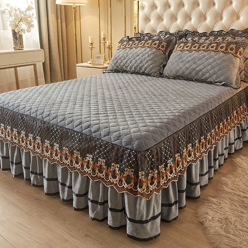 Keturių dalių lovos užtiesalo komplektas, plautas medvilnės audinys, šlifuotas audinys, tie-dye spaudai, korėjietiškas stilius