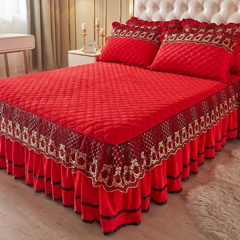 Keturių dalių lovos užtiesalo komplektas, plautas medvilnės audinys, šlifuotas audinys, tie-dye spaudai, korėjietiškas stilius