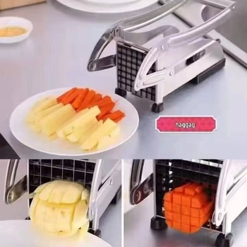 Πολυλειτουργικός κόφτης λαχανικών από ανοξείδωτο ατσάλι — μοντέρνος σχεδιασμός, ευέλικτο εργαλείο κουζίνας