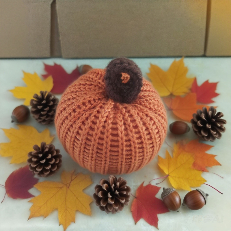 Őszi Halloween ajtódísz – tökös girlanda – (Brand: Burning; Material: Polyester; Craft: 19888525270; Gift-ready)