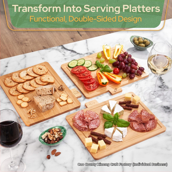 Ξύλινη σανίδα κοπής – Διπλής όψεως, μοντέρνος μινιμαλιστικός σχεδιασμός για ψωμί, λαχανικά, κρέας και φρούτα – μάρκα Hinoeng, λανσαρίστηκε το 2024