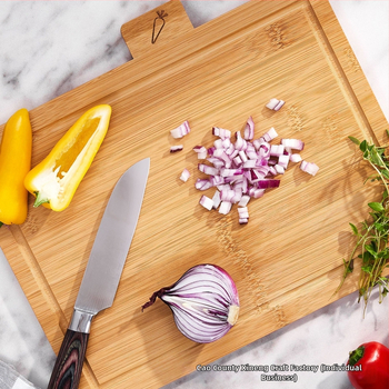 Ξύλινη σανίδα κοπής – Διπλής όψεως, μοντέρνος μινιμαλιστικός σχεδιασμός για ψωμί, λαχανικά, κρέας και φρούτα – μάρκα Hinoeng, λανσαρίστηκε το 2024