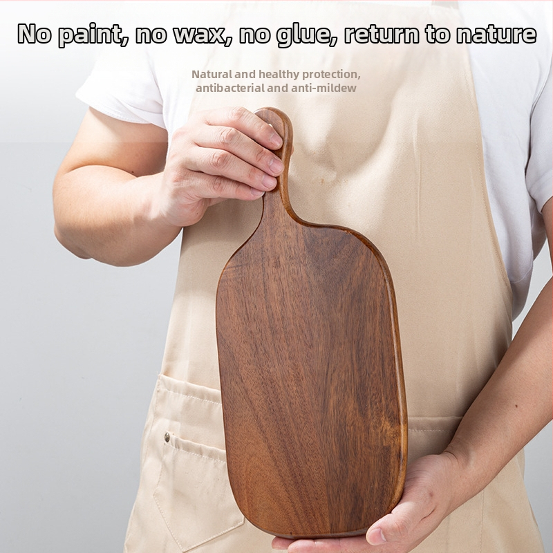 Дървена дъска за рязане с дръжка — античен, винтидж стил, за домакинство, 2025 г.