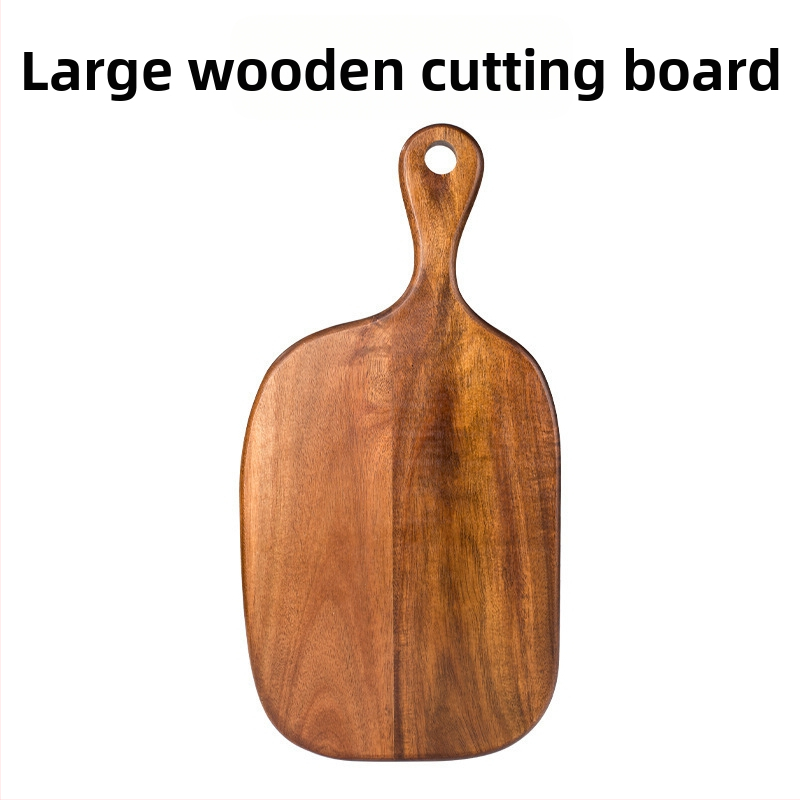 Ξύλινη σανίδα κοπής με λαβή — αντίκα, vintage στιλ, για οικιακή χρήση, 2025 κυκλοφορία