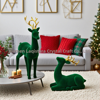 Еленова фигурка от синтетична смола за коледна украса, американски стил, опаковка в картонена кутия