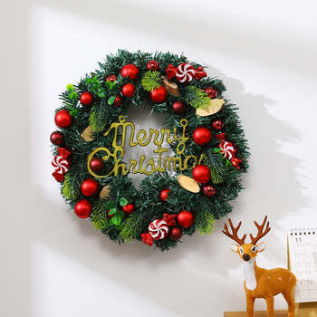 Χριστουγεννιάτικος στεφάνι πόρτας διακόσμηση — υλικό: Άλλο; μάρκα: Άλλο; IP: Δεν επιτρέπεται; στυλ: Άλλο; κατάλληλο για τα Χριστούγεννα