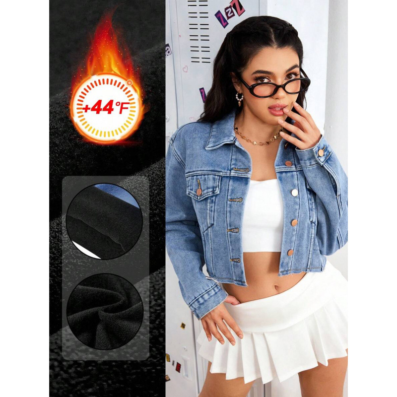 Traper jakna s dugim rukavima, poliester smjesa, fleece podstava, za sve sezone