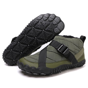 Πενταδάκτυλα χειμερινά παπούτια χιονιού – αδιάβροχη επάνω επιφάνεια από μικροϊνες, παχιά fleece επένδυση, αντιολισθητική σόλα από καουτσούκ, Velcro κούμπωμα, unisex