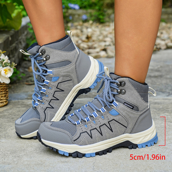 Visoke outdoor tenisice, prozračne – Unisex, gornji dio PU+mesh, potplat od kompozitnog materijala, vezivanje šniram