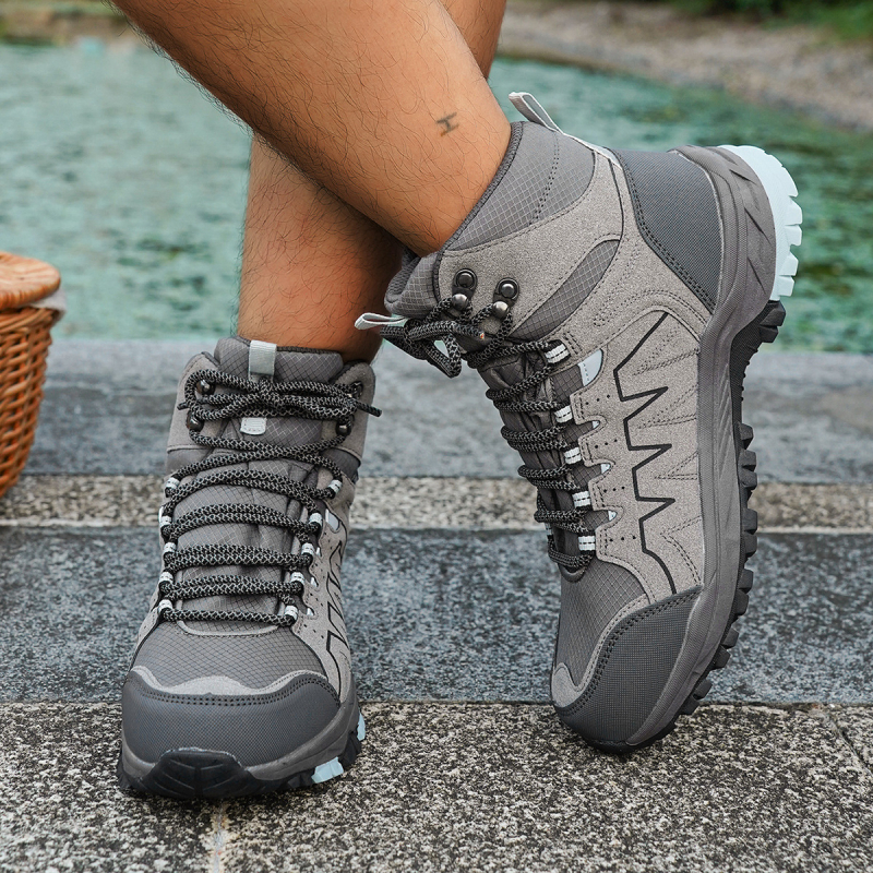 Visoke outdoor tenisice, prozračne – Unisex, gornji dio PU+mesh, potplat od kompozitnog materijala, vezivanje šniram