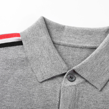 Мъжки плетен кардиган, корейски стил, свободен силует, V-образно деколте, спандекс 80%