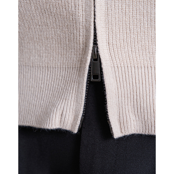 Мъжки дебел плетен кардиган с качулка, Yuanbao шарка, свободна кройка, зимна вълнено-смесена материя