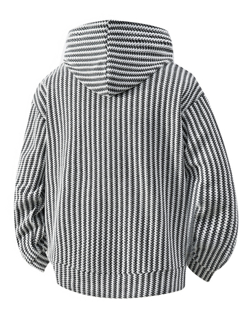 Пуловер със качулка — Корейски стил, свободен силует, V-образно деколте, Полиестер 96%+