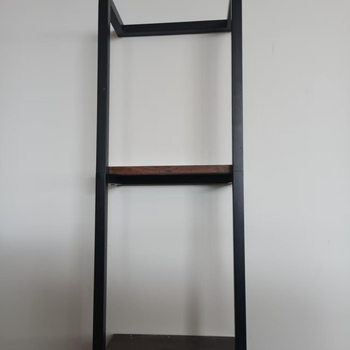 Επιτοίχιο ράφι-κρεμάστρα πετσετών μπάνιου, από σίδηρο και 304 ανοξείδωτο χάλυβα, δύο επιπέδων, μοντέρνο μινιμαλιστικό στυλ, φορτίο 50 kg