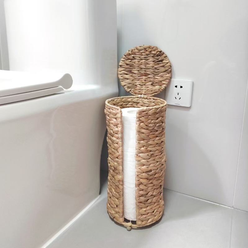 Spremnik za pohranu od vlakana vodnog hiacinta, Hongtu Crafts, moderni minimalistički stil, za donje rublje, uredski pribor, voće, torbe, knjige