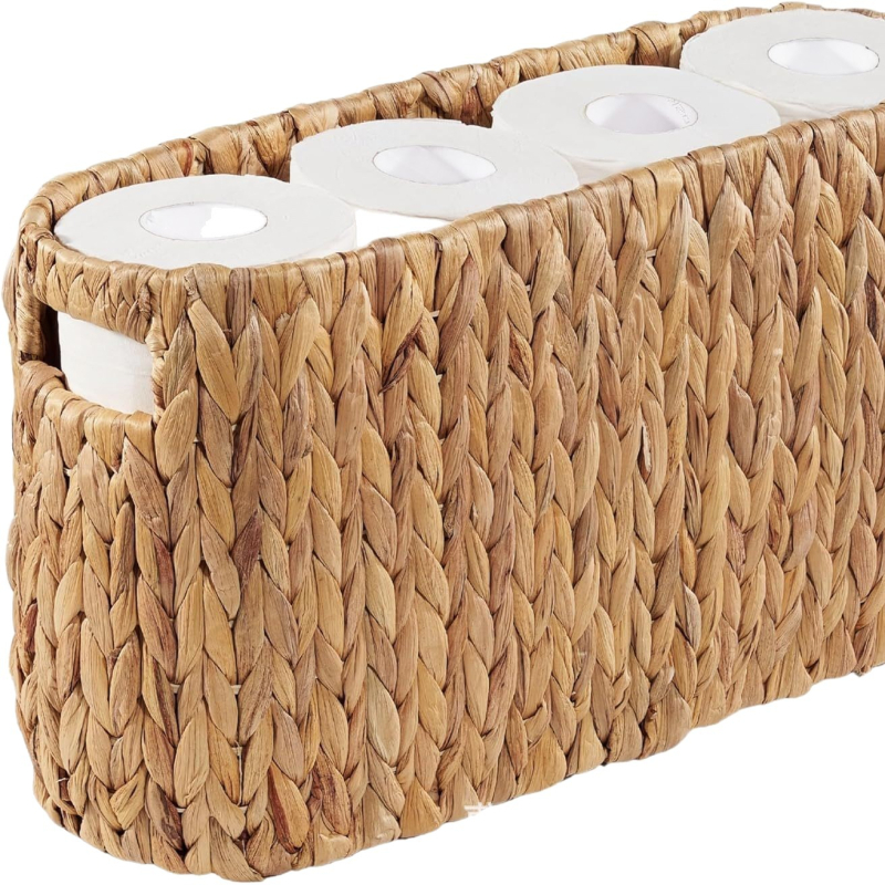 Ispletena košara za toaletni papir – Držač toaletnog papira i organizator za kupaonicu/spavaću sobu, Materijal: Pletena tkanina; Porijeklo: Shandong; Stil: Moderna jednostavnost