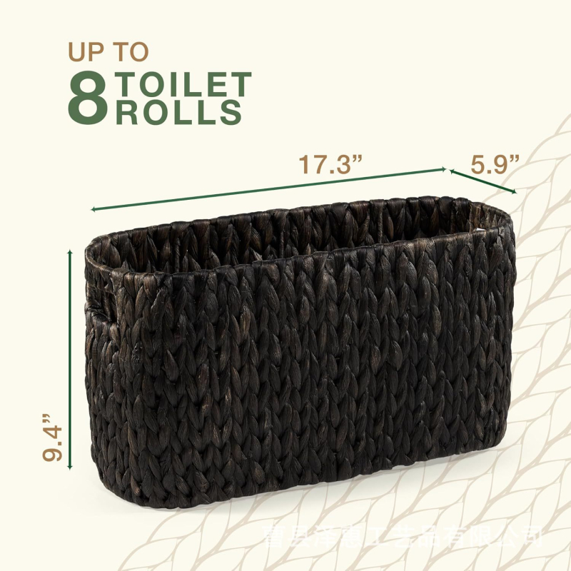 Ispletena košara za toaletni papir – Držač toaletnog papira i organizator za kupaonicu/spavaću sobu, Materijal: Pletena tkanina; Porijeklo: Shandong; Stil: Moderna jednostavnost