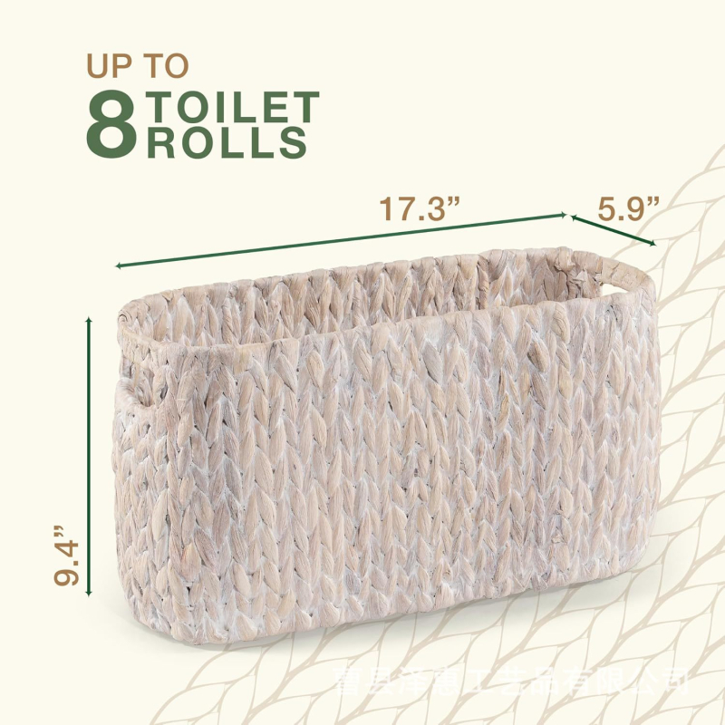 Ispletena košara za toaletni papir – Držač toaletnog papira i organizator za kupaonicu/spavaću sobu, Materijal: Pletena tkanina; Porijeklo: Shandong; Stil: Moderna jednostavnost