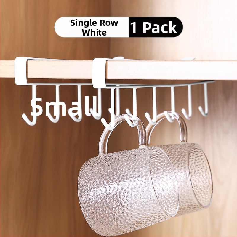 Κρεμάστρα κουζίνας κάτω από ντουλάπι χωρίς διάτρηση για σκεύη, πετσέτες και φλιτζάνια