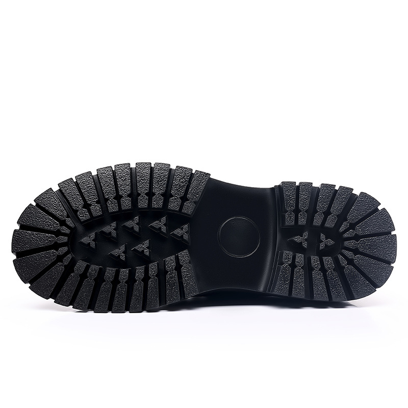 Ανδρικά Δερμάτινα Παπούτσια για Επαγγελματικό Στυλ – Δέρμα Αγελάδας, Καουτσούκ Σόλα, Στρογγυλός Δάκτυλος, Χαμηλό Άνω Τμήμα, Αντιολίσθηση, Διαπνοή, Ανεκτικότητα στη Φθορά