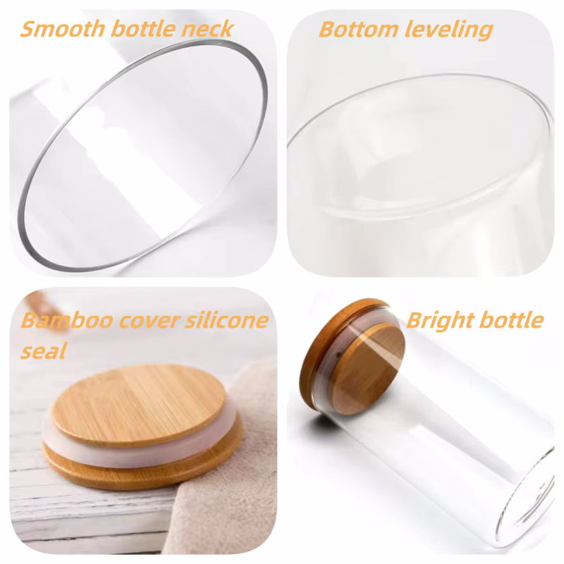 Stiklo laikymo indelių rinkinys su dangteliais (Medžiaga: stiklas; Prekės ženklas: Glass industry; Stilius: paprastas ir modernus; Talpa: 360 ml; Paskirtis: laikymas)