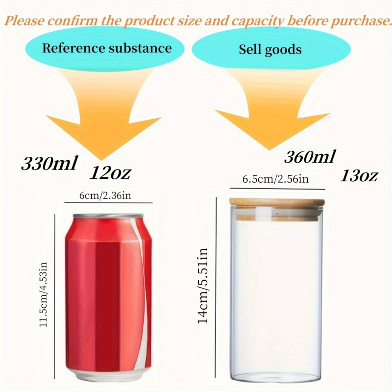 Stiklo laikymo indelių rinkinys su dangteliais (Medžiaga: stiklas; Prekės ženklas: Glass industry; Stilius: paprastas ir modernus; Talpa: 360 ml; Paskirtis: laikymas)