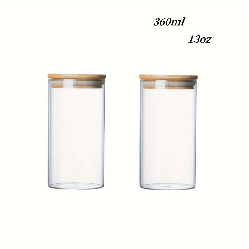 Stiklo laikymo indelių rinkinys su dangteliais (Medžiaga: stiklas; Prekės ženklas: Glass industry; Stilius: paprastas ir modernus; Talpa: 360 ml; Paskirtis: laikymas)