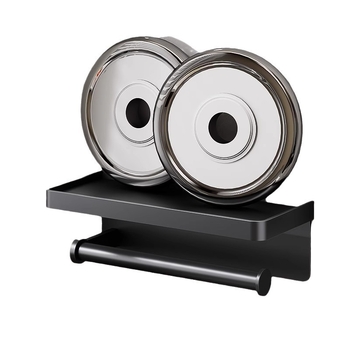 Fali konyhai papírtartó furat nélküli, Space alumíniumból, anodizált felülettel, otthoni használatra