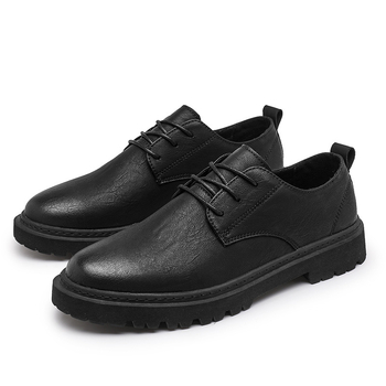 Ανδρικά παπούτσια brogue χαμηλού ύψους, επάνω μέρος από μικροϊνες, PU πάτος, αναπνέοντα, αυξητικό ύψος, ραφή σόλα, ρετρό στυλ για φθινόπωρο