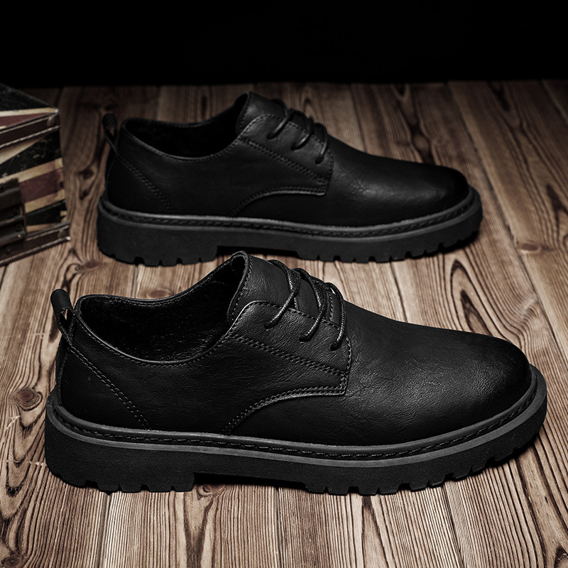 Ανδρικά παπούτσια brogue χαμηλού ύψους, επάνω μέρος από μικροϊνες, PU πάτος, αναπνέοντα, αυξητικό ύψος, ραφή σόλα, ρετρό στυλ για φθινόπωρο