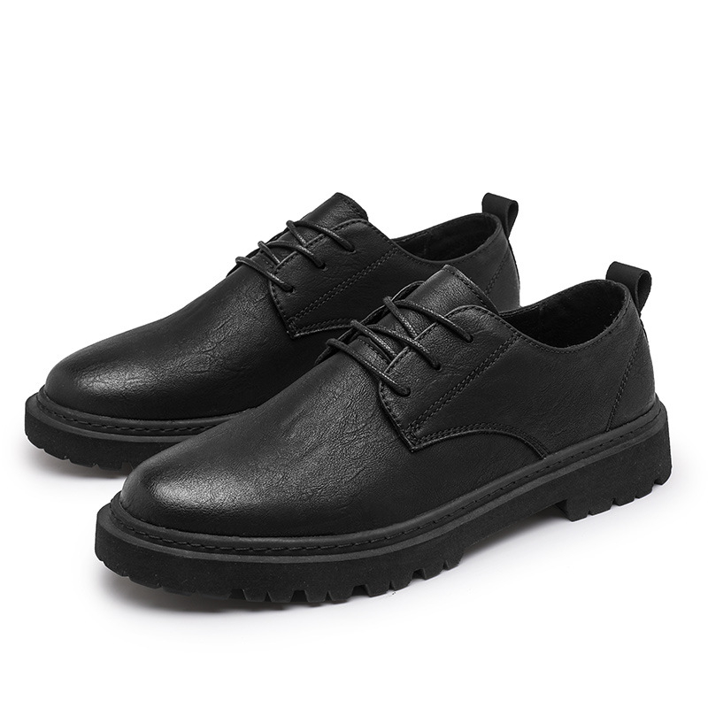 Ανδρικά παπούτσια brogue χαμηλού ύψους, επάνω μέρος από μικροϊνες, PU πάτος, αναπνέοντα, αυξητικό ύψος, ραφή σόλα, ρετρό στυλ για φθινόπωρο