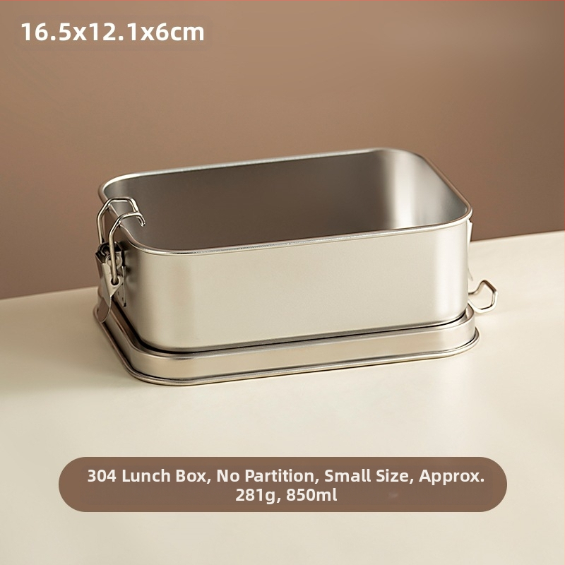 Pusdienu kārba no 304 nerūsējošā tērauda ar nodalījumiem, retro stils, ietilpība 800-1000 ml