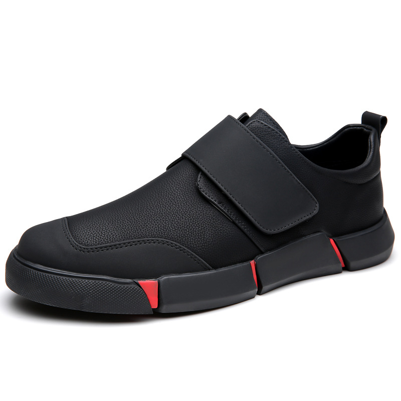 Ανδρικά casual παπούτσια με χοντρή σόλα – επάνω μέρος από συνθετικό δέρμα, σόλα από καουτσούκ, στρογγυλή μύτη, επίπεδη φτέρνα