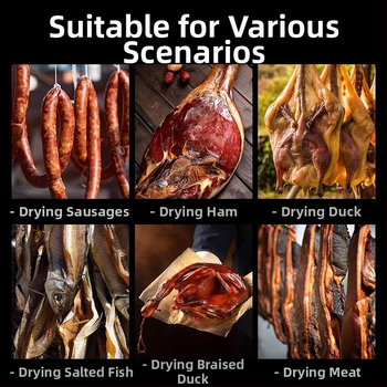 Νάιλον διχτυωτή σακούλα κατά εντόμων για αποξήρανση κρέατος στον ήλιο, αναπνεύσιμο κυλινδρικό σχέδιο (Νάιλον; αναπνεύσιμο; κυλινδρικό σχήμα; εξωτερική χρήση)