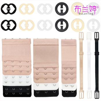 Branting 24 τεμάχια επέκτασης σουτιέν με ελαστική πόρπη, πολυεστέρας, μη ολισθηρή στρογγυλή πόρπη σε σχήμα οκτώ