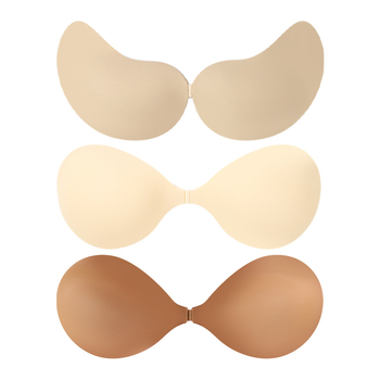 Σιλικόνη επένδυση στήθους push-up, λεπτή, γυαλιστερή επιφάνεια, στρογγυλό σχήμα θηλής, αόρατη και χωρίς ίχνη