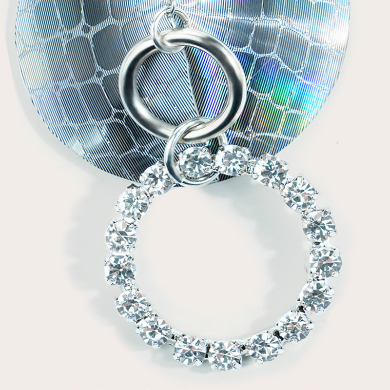 Гръдни бижута с кристали и кожа, унисекс, ръчна изработка, геометричен стил, персонализация, 1 чифт