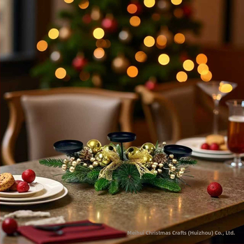 Meihui Χριστουγεννιάτικος επιτραπέζιος κηροστάτης, πλαστικό, ευρωπαϊκό/αμερικάνικο στυλ, μοντέλο 20250919