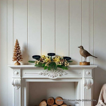 Meihui Χριστουγεννιάτικος επιτραπέζιος κηροστάτης, πλαστικό, ευρωπαϊκό/αμερικάνικο στυλ, μοντέλο 20250919