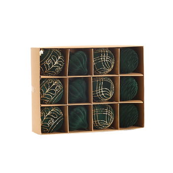 Χριστουγεννιάτικη βελούδινη μπάλα φλόκινγκ διακόσμηση - PET υλικό, μοντέρνο μινιμαλιστικό στυλ, ημιχειροποίητη και ημιμηχανοποιημένη κατασκευή, Yingjie