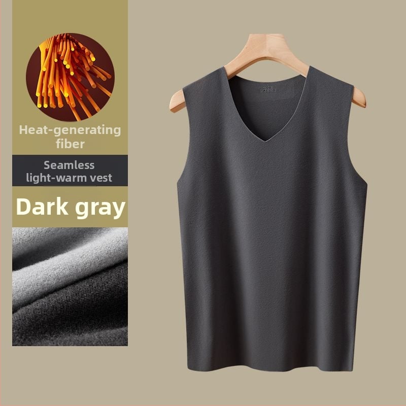 Vyrinė poliesterio šilta liemenė su V kaklu, pagrindinis sluoksnis, vieno sluoksnio, vidutinio storio 161-180 g/m²