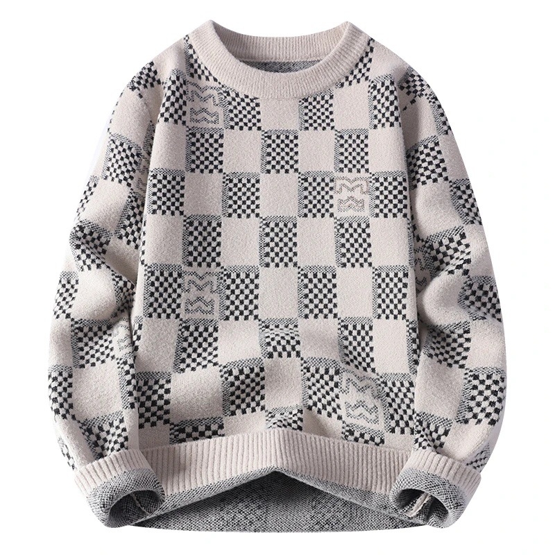 Πουλόβερ Slim Fit από καμηλό και νορκ μαλλί, ημιυψηλός λαιμός, παχύ πλέξιμο, μακριά μανίκια, μεσαίο μήκος 65–80 cm