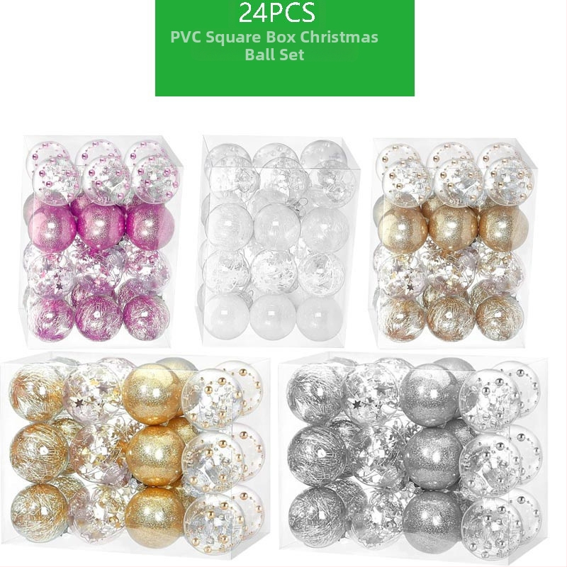 Διαφαντικό πλαστικό χριστουγεννιάτικο κρεμαστό σφαίρα διακόσμησης - χειροποίητο, μοντέρνο μινιμαλιστικό στυλ, ιδανικό δώρο για πάρτι και γιορτές (Χριστούγεννα, Ημέρα του Αγίου Βαλεντίνου)