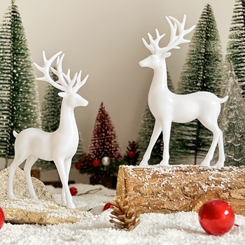 Plastmasas dekoratīvā figūra briežu formā priekš ieejas telpas, piemērota starptautiskajiem tirgiem