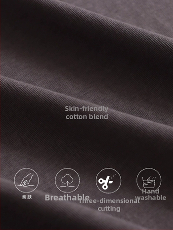 Ujjatlan mellény kerek nyakú, háromszög-hímzés, laza casual stílus, pamut-poliészter keverék, közepes hosszúságú