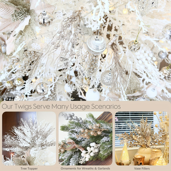 Χριστουγεννιάτικες διακοσμήσεις Dragon Beard Grass, 10 τεμ., Υλικό: Αφρός, Μάρκα: Ruikun, Στυλ: Χριστουγεννιάτικο, Νορδικός, Αμερικανικός, Κωδικοί: LX-553 LX-554