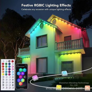 RGB LED φώτα για γείσο με έλεγχο Bluetooth και IR, είσοδος 24V, ισχύς 36W, αδιάβροχα και με ρύθμιση φωτεινότητας